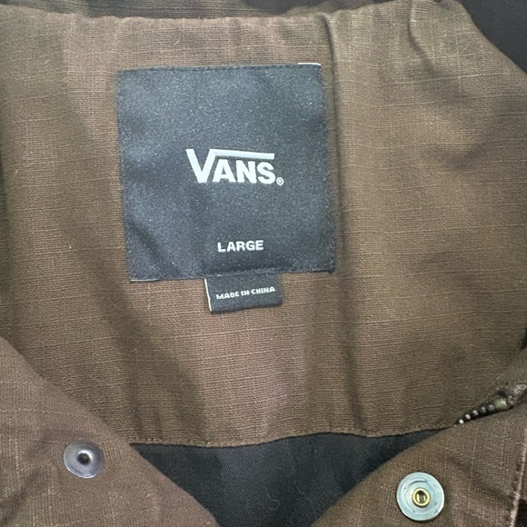 Vans Classic Brown Trucker Jacket with Logo Patch - Picture 3 of 9